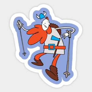 Nordic Walking Viking Sticker